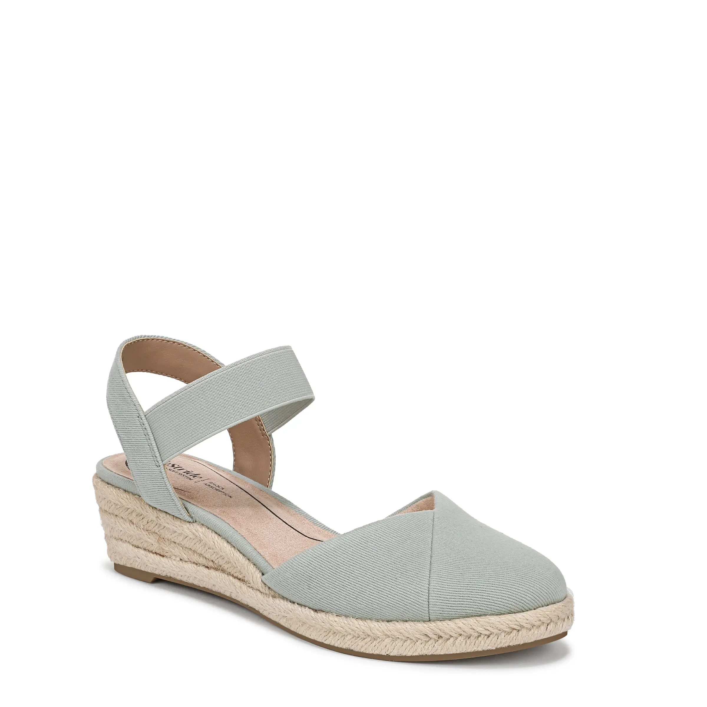 Lifestride Womens Kimmie Espadrille Wedge Sandal - Medium & Wide Width