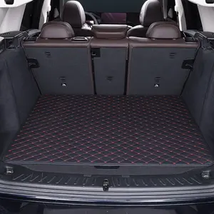 Custom Fit Cargo Mat for Sedan SUV All Weather Protection Trunk Mat Cargo Liner Heavy Duty Non Slip Leather Grain Black Red Available