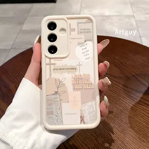 God's Perfect Plan Advanced fashion gift Case for Samsung S24 ultra plus S25 S23 S22 Ultra Plus Shockproof Non Slip Military-Grade Protection Silicone Cover