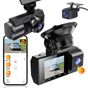 🔥 FREE 64GB! 3-Lens 2K+1K+1K Dash Cam • WiFi + 180° Wide Angle • 24hr Parking Monitor!🚗 Non-rechargeable, must be used while plugged in.