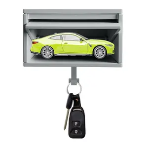 Hook with Display Function, Wall Key Holder, Garage Key Holder with Opening Door, Key Organizer Wall Mount, Key Rack for Entryway