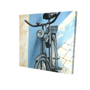 Begin Home Decor 2080-2424-TR60 24 x 24 in. Abandoned Bicycle Canvas - Bike Art for Home Decor