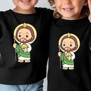 Youth And Adult San Judas T-Shirt, youth sweatshirt, San Judas Tadeo Boys Clothes Top, Jesus shirt, Faith-based Clothing, Trending tee, Kid clothing, family shirt, gift for son and daughter, vacation outfit