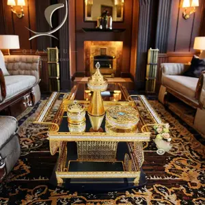 Timeless Habesha 4 pieces Coffee Table Set REKEBOT.