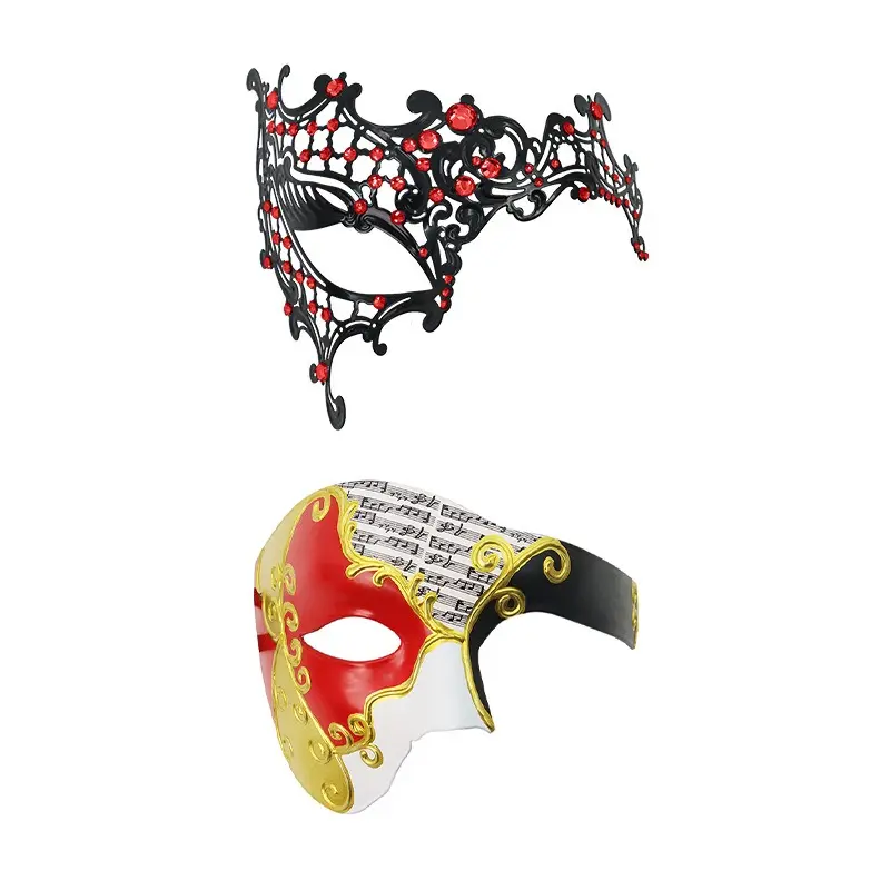 Venetian Carnival Half Face Mask, Rhinestone Phantom of the Opera One-Eye Mask for Couples & Masquerade Party Venetian Carnival Half Face Mask, Rhinestone Phantom of the Opera One-Eye Mask for Couples & Masquerade Party