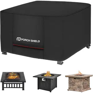 Square Patio Fire Pit Cover Fade Resistant Waterproof Outdoor Firepit Cover 36 x 36 inch for Gas Propane Fire Table
