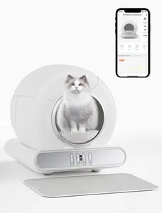 New Generation Self Cleaning Cat Litter Box, Automatic Cat Robot Litter Toilet Box with App Control, Odor-removel and Security Sensors, 65+9L Large Capacity for Multiple Cats 2-18LB christmas 2024 ornament 2024 christmas ornament christmas ornaments 2024