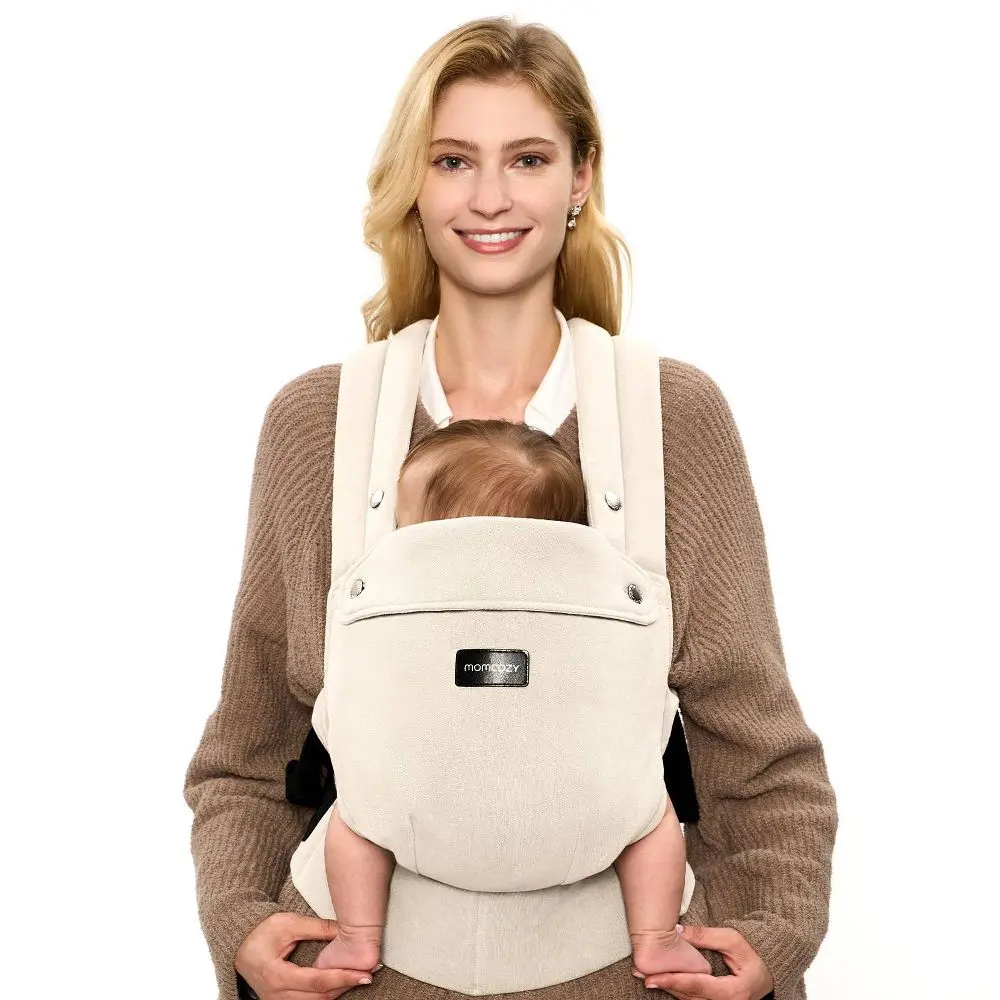 Momcozy Baby Carrier with Cotton Linen Amber Momcozy Baby Carrier with Cotton Linen Amber