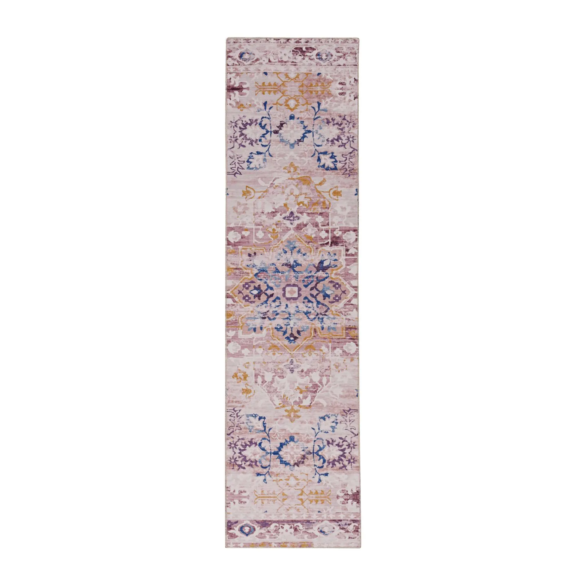 Linon Home Jax Washable 2'x8' Decorative Non-Slip Rug