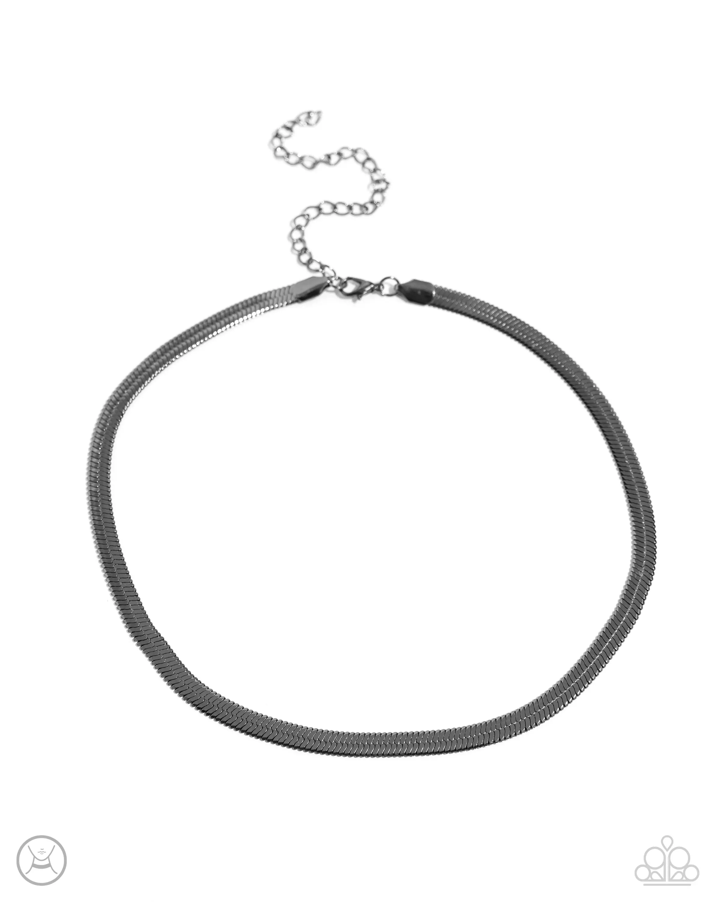 Musings Moment - Choker Necklace - Herringbone Chain