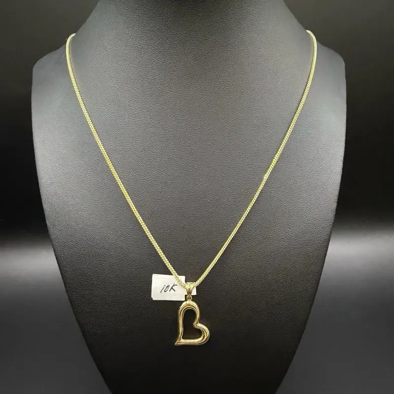 Franco Chain with Heart Charm