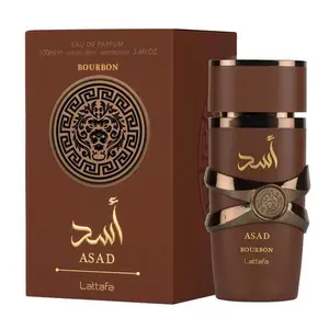 Lattafa Asad Bourbon for Men Eau de Parfum Spray 3.4 Ounce Hot New Release Lattafa Fragrance Perfume Elegant Scent Scented