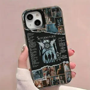 [Supernatural Iphone Case] Supernatural for iPhone 17 16 15 14 13 12 11 Pro Max Plus, Featuring a Black TPU Protective Case That Is Shock-Resistant And Includes Lens Protection, Making It an Ideal Gift for Birthdays And Christmas