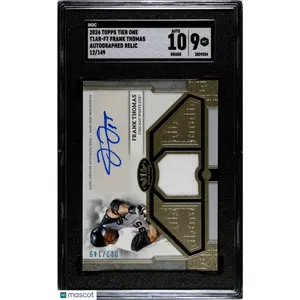 2024 Topps Tier One Frank Thomas #T1AR-FT Autograph Relic SGC 9 Auto 10