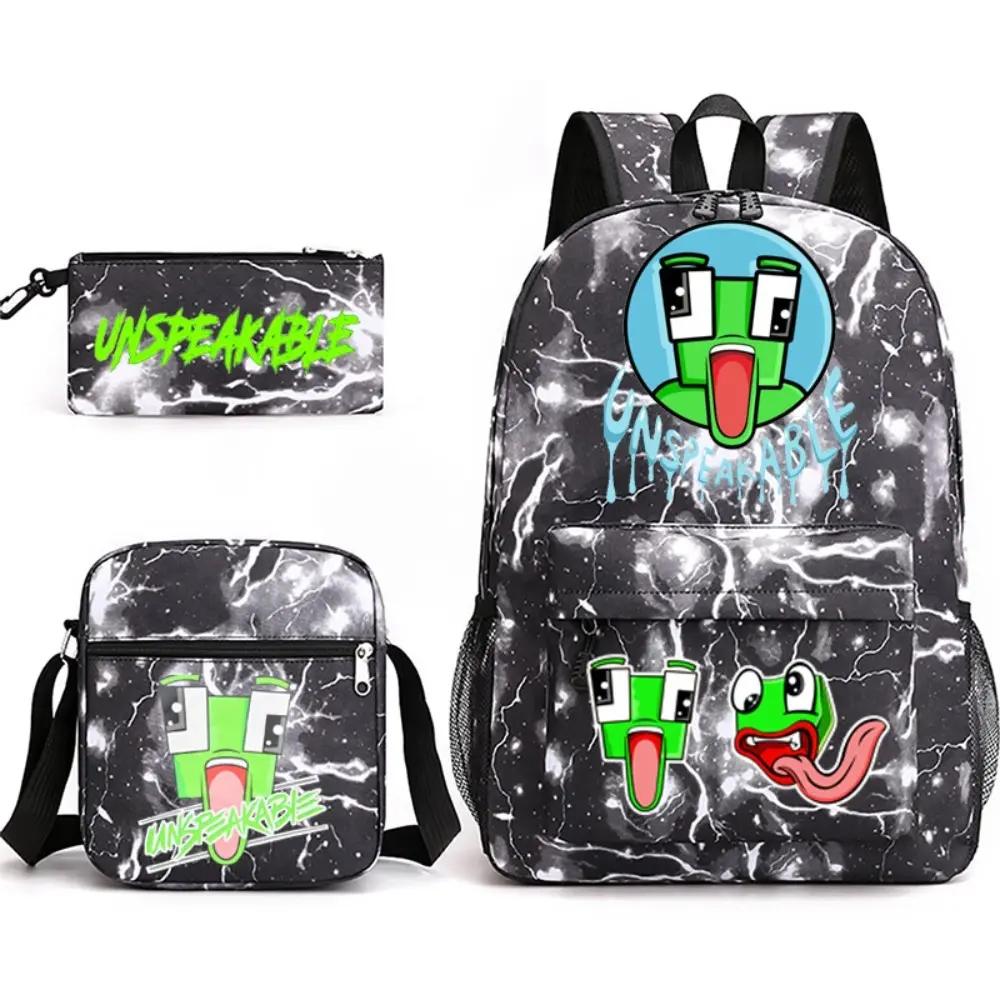 UNSPEAKABLE Anime Backpack for Women Men Teens, Day Packs Knapsacks Casual Backpacks Gift for Gym Travel Camping Outdoor Work Business