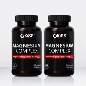 Okiss 1400mg Magnesium Glycinate Complex 2-Pack, Gentle on Stomach