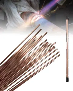 20 Rods Brazing Rods, Copper Brazing Rods 1/13" X 13.78", Copper Solder Round Self Fluxing for Copper Pipes HVAC Experimental Refrigeration Equipment