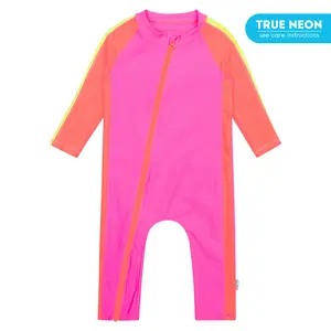 SwimZip Sunsuit - Girls UPF 50+ Long Sleeve Romper Sunsuit