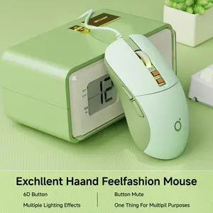 Wired Gaming Mouse, Computer Gaming Mouse, Comfortable and Portable Design Mouse with Colorful LED Backlight, Ideal for Daily Work and Gaming