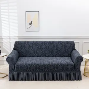 Luxury European Style Sofa Cover, Elastic Dustproof Slipcover, Couch Cover, Fits Living Room & Bedroom, Easy to Remove, All Seasons Use