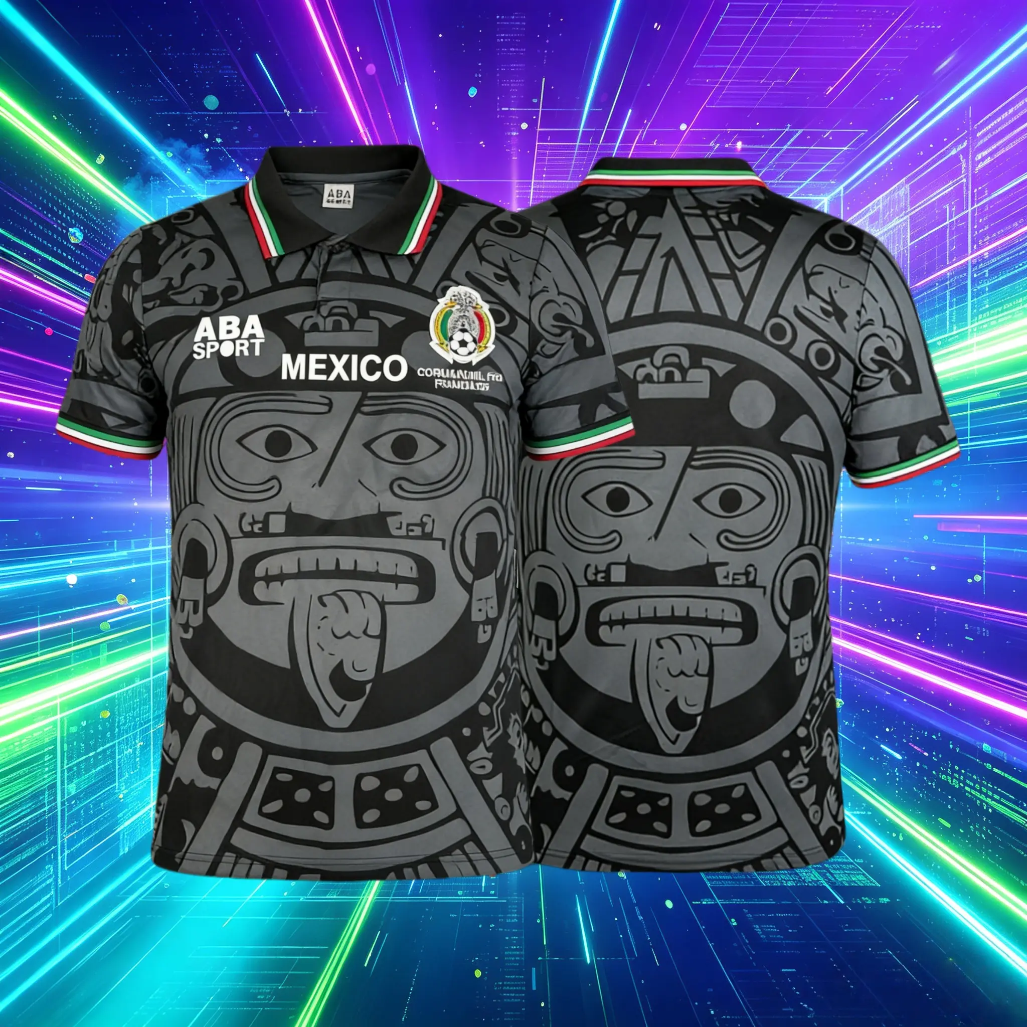 1998 Mexico National Home And Away Green Black White Red Short And Long Sleeve Soccer Jersey Fans Version