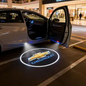 Custom Logo Chevrolet Car Door Welcome Lights, Auto-On Projection Lamps, Interior Exterior Atmosphere Enhancing Accessories, Led Door Light