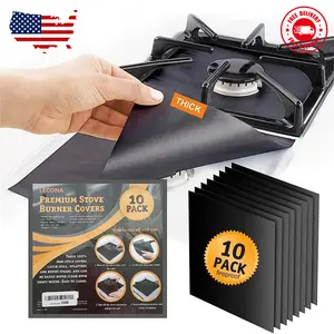 10 pack, gas stove protector, stove burner liners
