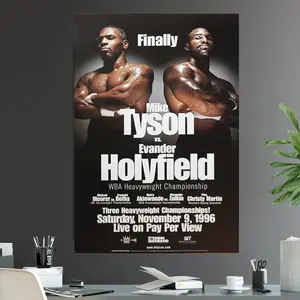 Mike Tyson Vs. Evander Holyfield Fight Poster Print