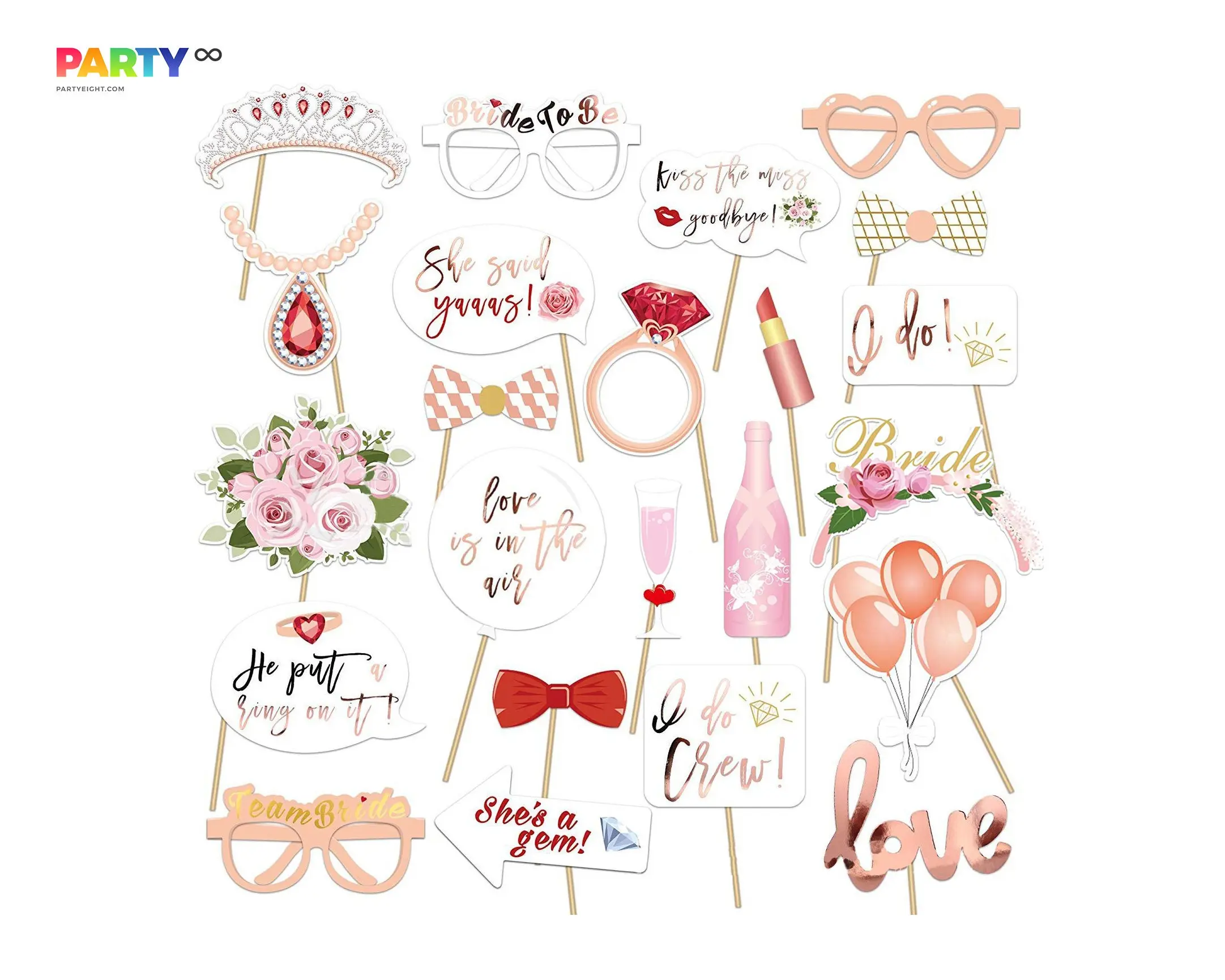 Bachelorette Party Photo Booth Props