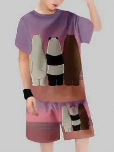 Limited Edition Gradient Toddler Set, Cute Back Design, Trendy for Boys, Perfect Gift Idea, Stylish Childrenswear