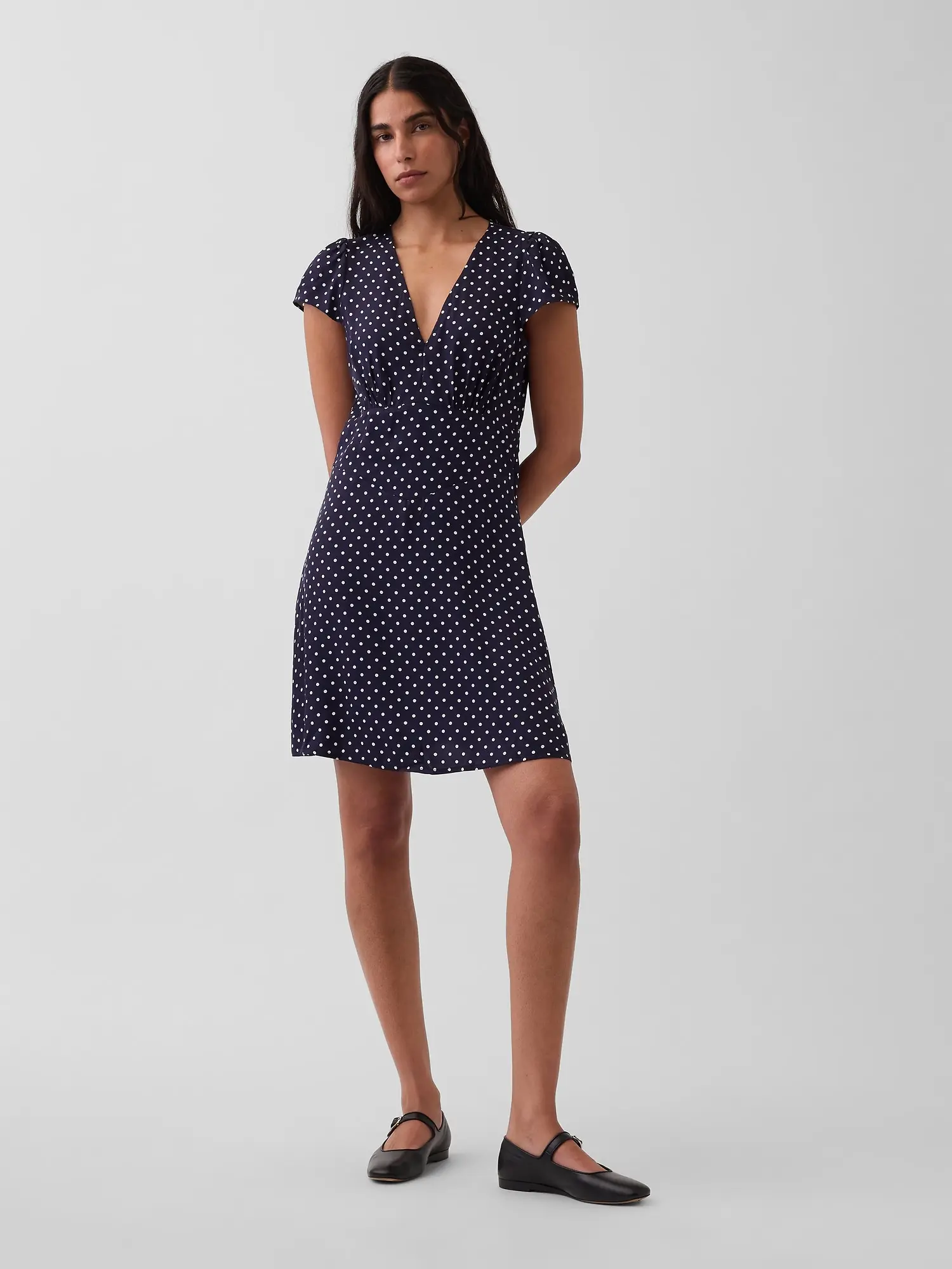 Gap Women's V-Neck Print Mini Dress