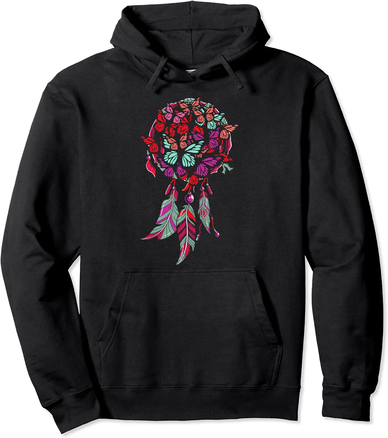 Dreamcatcher Butterfly Colorful Butterflies Beautiful Nature Pullover Hoodie - Jessicajon Shop 45B09JFJDYKV