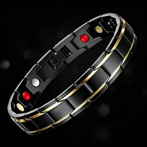 City Fashion Copper Magnetic Therapy Bracelet Energy Healing，Unisex Fashion Jewelry，Men‘s Hand Chain，Couple Gift，Trendy Accessory，Stackable Bracelet