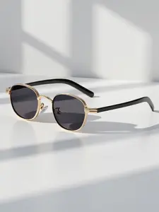 Classic Small Frame Round Sunglasses for Men and Women, Fashionable UV Protection Sun Glasses, Trendy Driving Shades, Vacation Eyewear