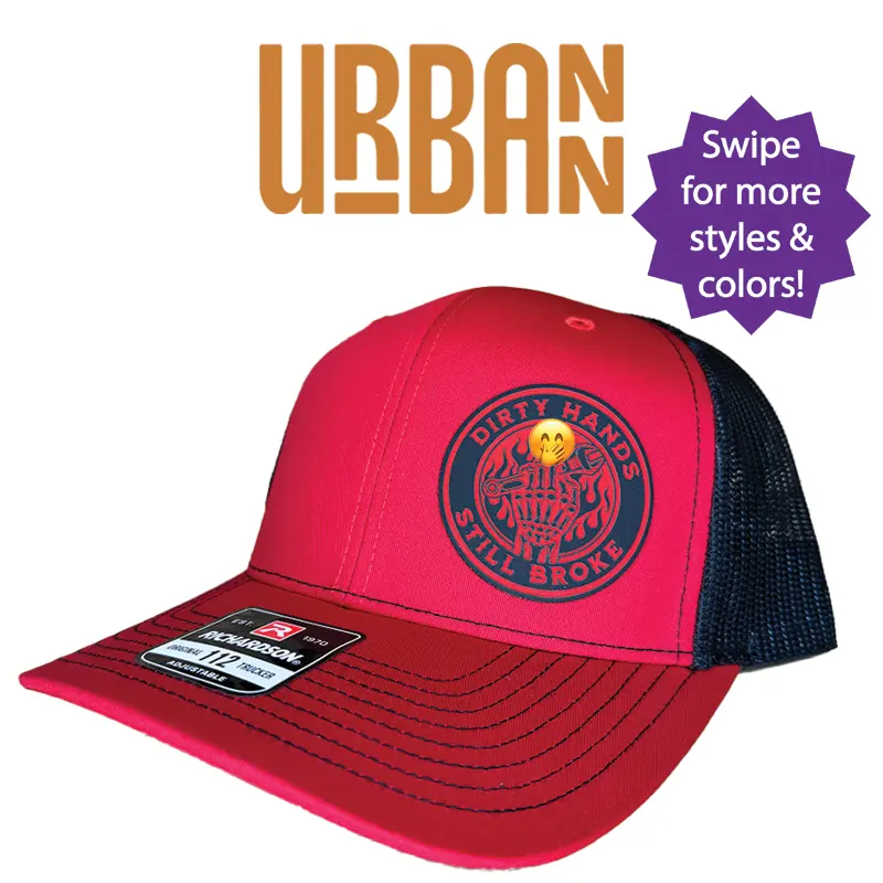 Dirty Hands Still Broke Hat Richardson 112 fun trucker Trendy Unisex
