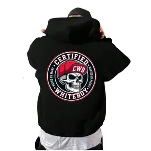 Certified Whiteboyy Hated By Many Wanted By Plenty Hoodie, Skull Cap Graphic Streetwear Sweatshirt, Bold Badge Logo Shirt, Unisex Sweater Pullover Tee