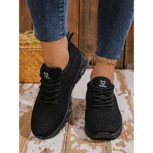 Women's Lightweight Running Shoes, Breathable Knit Walking Sneakers, Slip-Resistant Comfort Sole, Suitable for All Seasons, Athletic Running Shoes(Sheet)