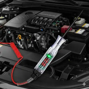 Digital Multimeter Voltage Tester Pen for Car & Truck Battery, Automotive Diagnostic Tool with DC Voltmeter Display, Electrical System Circuit Probe Repair Accessories, Smart Digital Multimeter