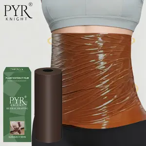 PYR KNIGHT  brown Osmotic Plastic Body Wrap, 1968.5" x 4.72" Body Wrap Film,Comfortable Fit, No restraint, No tightness,Stretchable，Under Clothes,Yoga,Fitness Enthusiasts