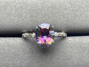 A496 Natural Stone Garnet Ring