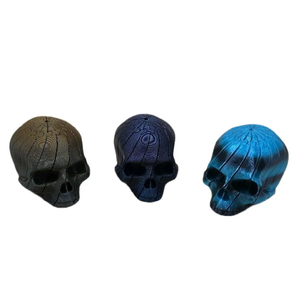 Skull Decorative Figurine Slider - Unique Design with Intricate Patterns, Ideal for Home Decor