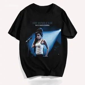 Amy Winehouse albums and vinyl at Unisex T-Shirt HT17313