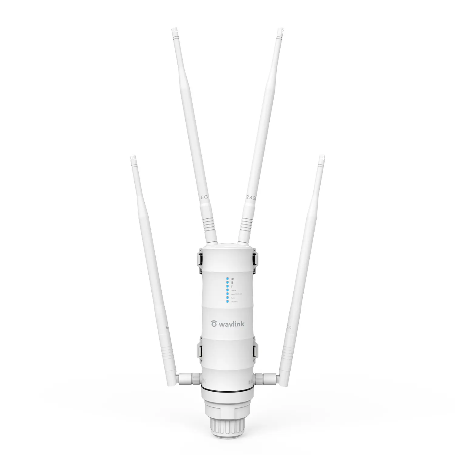 WAVLINK AC1200 Outdoor WiFi Extender - Starlink-Compatible Dual-Band 2.4GHz WiFi Signal Booster, 4x7dBi Antennas, Gigabit Port, POE Power, IP65 Waterproof, AP/Router Mode, Gaming Use, 10x Faster Speeds, Father's Day Gift Idea