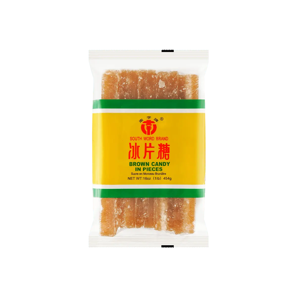 SOUTH WORD BRAND Brown Sugar Chunks - 1LB (454g) - Unrefined Cane Sugar for Authentic Guangdong Desserts, Soups, and Porridge