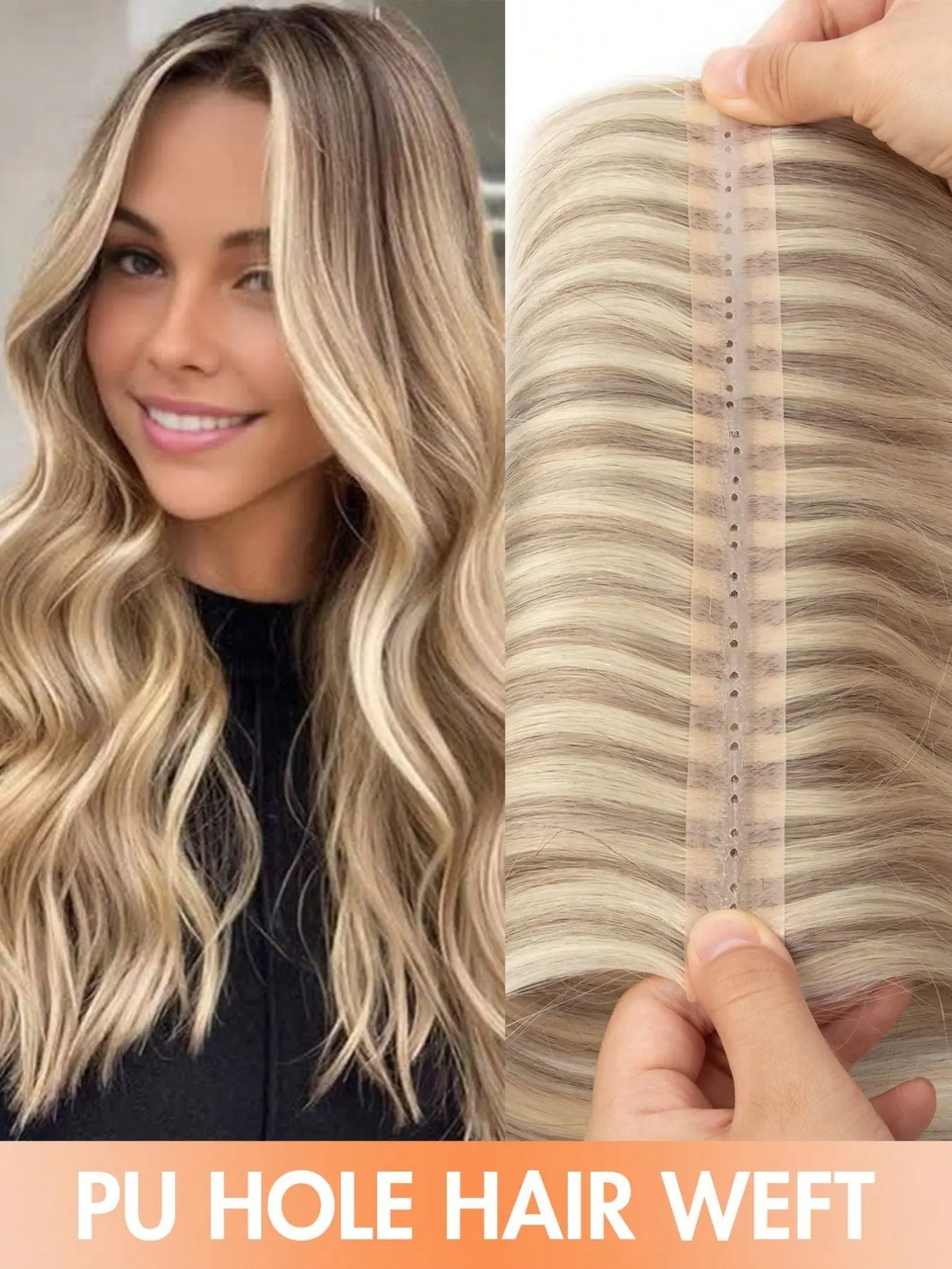 PU Twin Tabs  Real Human Hair Extensions, Pure Natural Straight Hair Bundles, Seamless Reusable Hair Pieces, Invisible Extension Hairpiece, Hair Weft Extensions, Natural Looking Hair, Realistic Hairpiece