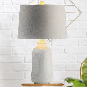 JONATHAN Y Alice Ceramic LED Table Lamp , for bedroom, living room, foyer, hallways, dining room, dorms