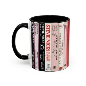 Retro Stevie Nicks And FWM Cassette Tapes Mug