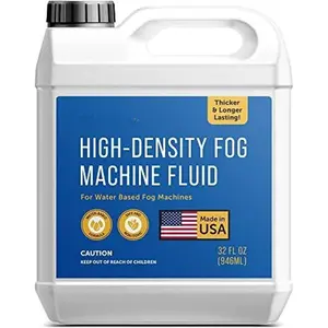 Fog Juice High Density - 32 Oz Water Based Fogger Fluid - Long Lasting  Machine Fog & Dry Ice for  Effects - Compatible with 700+ Watt Machines