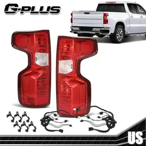 Fit For 19-21 Chevy Silverado 1500 2500 Pair Tail Lights Brake Lamps LH RH