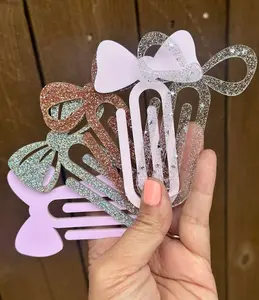 Giant Bow Jumbo Paperclip • Fun Fashionable Bookmark • Big Bow Paperclip • Cute Office Accessory • Planner Clip • Gift for Book Lovers